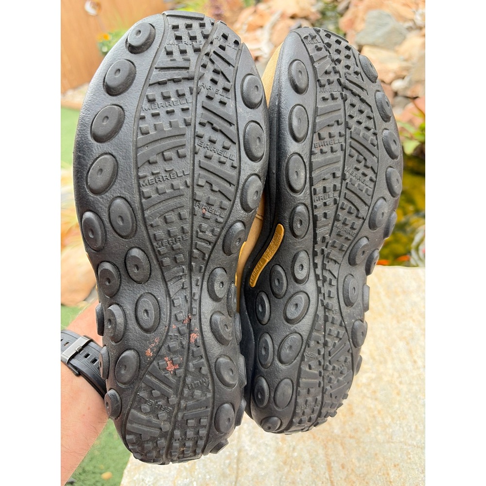 Merrell Jungle Moc Paydirt Womens 9 Tan Suede Slip On Hiking Shoes 63828 - Picture 7 of 8
